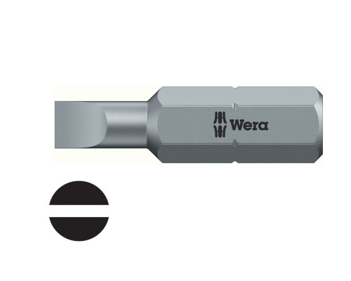 Šroubovací bit Wera 800/1 Z, 1/4", 25mm, PL 1,2x6,5mm WeraW072061
