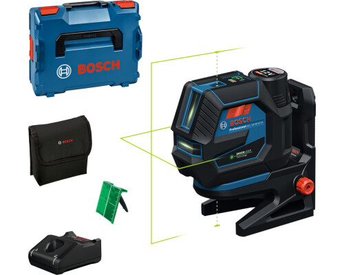 Kombinovaný laser Bosch GCL 12V-50-22 CG, RM20, 2,0Ah, L-Boxx