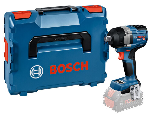 Aku rázový utahovák Bosch GDS 18V-750C, 1/2", solo, L-Boxx