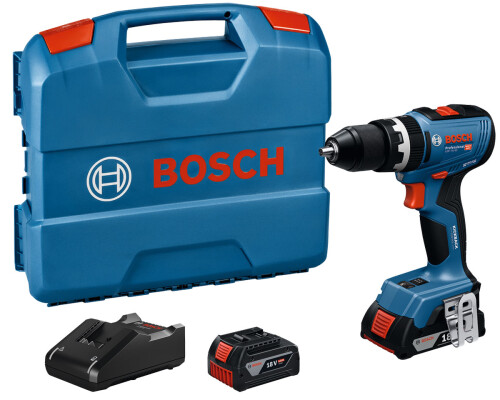 Aku příklepový šroubovák Bosch GSB 18V-65, 2,0+4,0Ah, L-Case