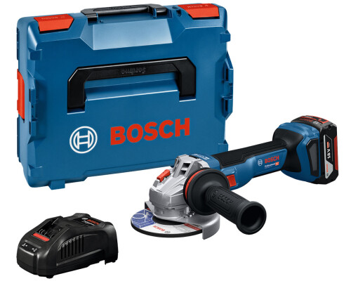 Aku úhlová bruska s regulací otáček Bosch GWS 18V-11 S, 1x5,0Ah, L-Boxx