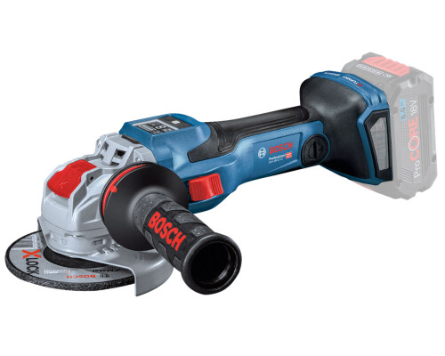 X-LOCK AKU úhlová bruska Bosch GWX 18V-15 SC 125, solo, L-Boxx
