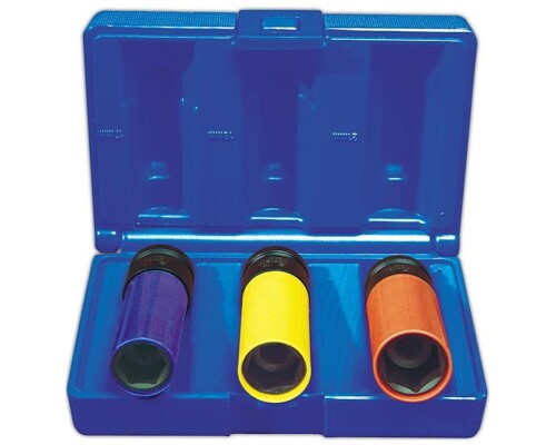 Sada kovaných nástavců na hliníková kola 1/2" - 17/19/21mm