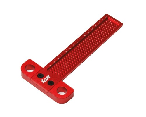 Truhlářské značící pravítko s příložníkem a rastrem po 1mm, 5-160mm