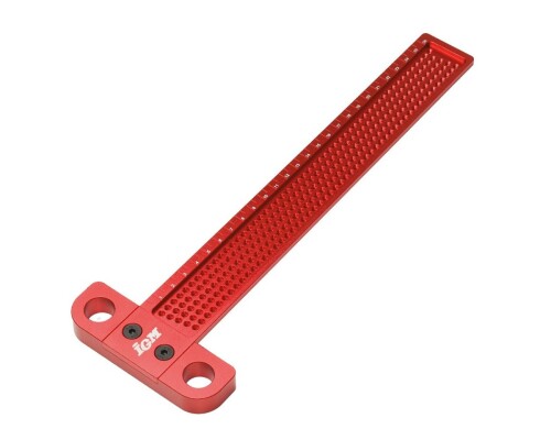 Truhlářské značící pravítko s příložníkem a rastrem po 1mm, 5-260mm