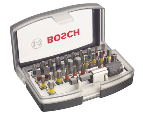 Sada bitů s barevným rozlišením + nástavec Bosch, 31+1ks Bosch profi2607017319