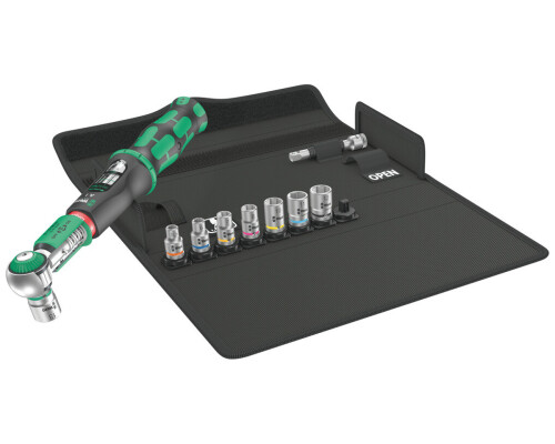 Momentový klíč Safe-Torque A1, čtyřhran 1/4", 2-12Nm, sada 8+1