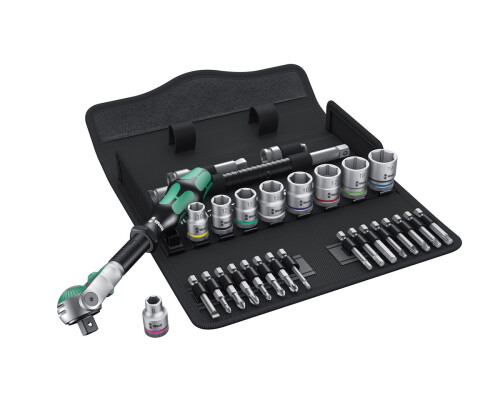 Gola sada nástrčných klíčů Wera Zyklop Metal 8100 SB 6, 3/8", 29ks